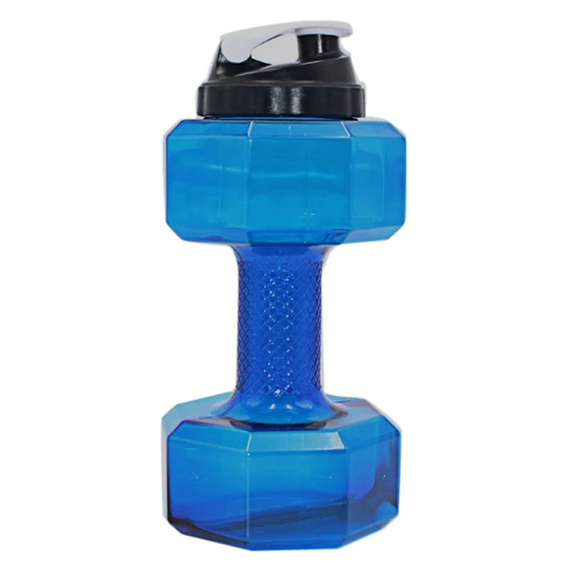 Sports Water Bottle Sports Gym Jug Dumbbell
