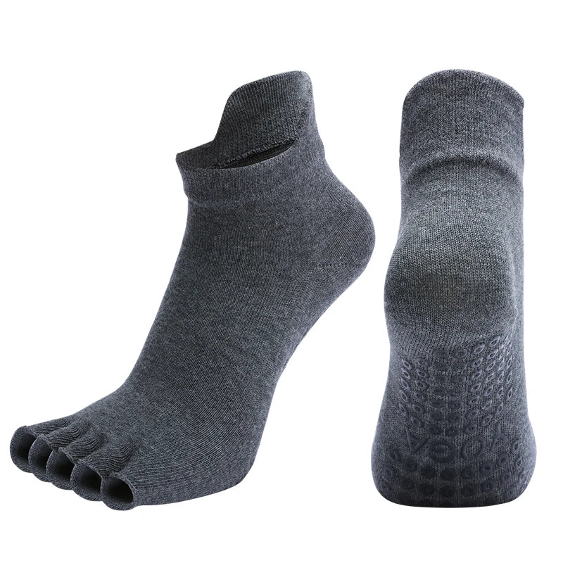 Women Five Toe Pilates Socks Ladies Anti-Slip Breathable Yoga Socks