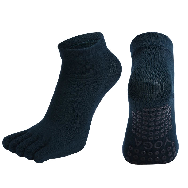Women Breathable Pilates Socks Anti-Slip Five Toe Yoga Socks