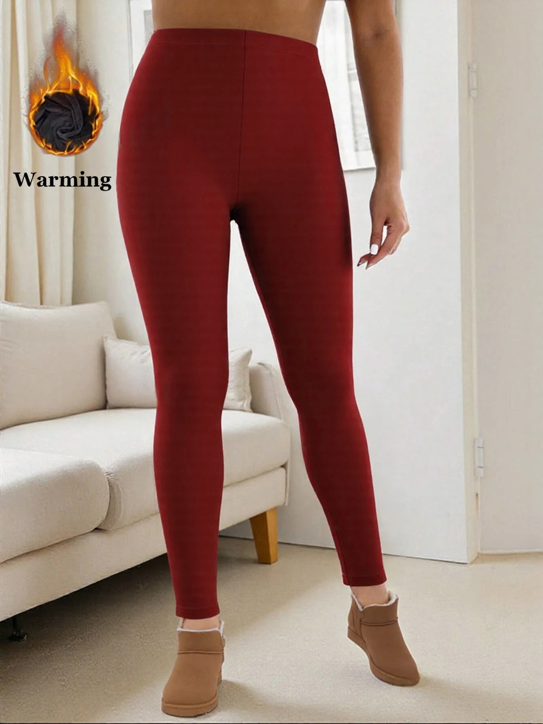 Fashion Autumn Winter Warm Fleece Women Leggings