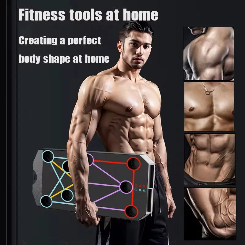 Folding Push-up Board Support Muscle Exercise