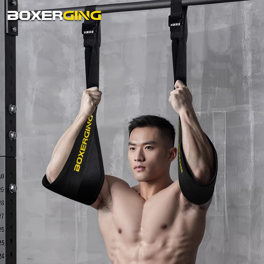 1 Pair Fitness Abdominal Muscle Belt Hanging AB Sling Straps Hanging Pull-Ups Training Horizontal Bar