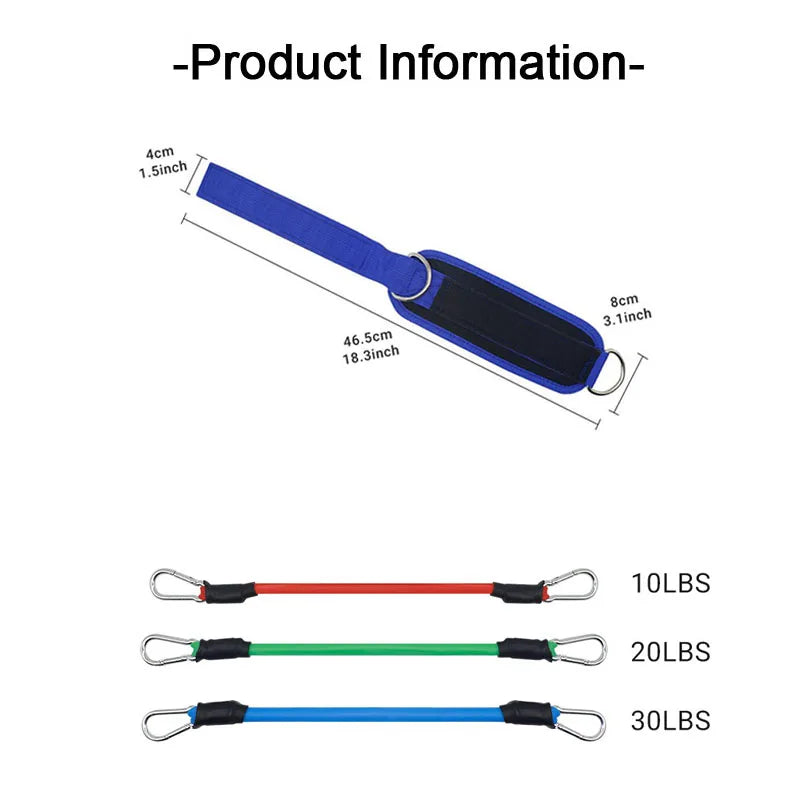 Ankle Straps Resistance Bands Set Fitness Workout  Equipment