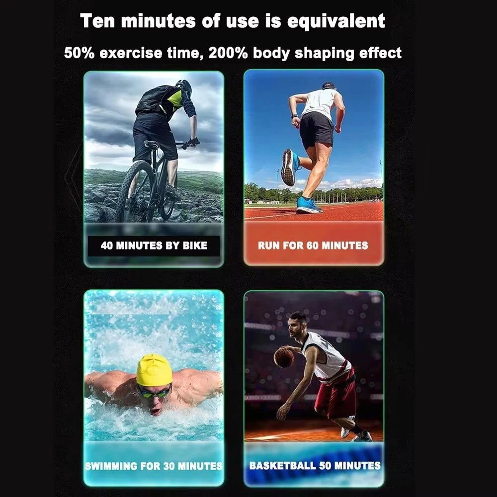 USB Rechargeable Portable Electronic Training Belt Abdominal Muscle Trainer