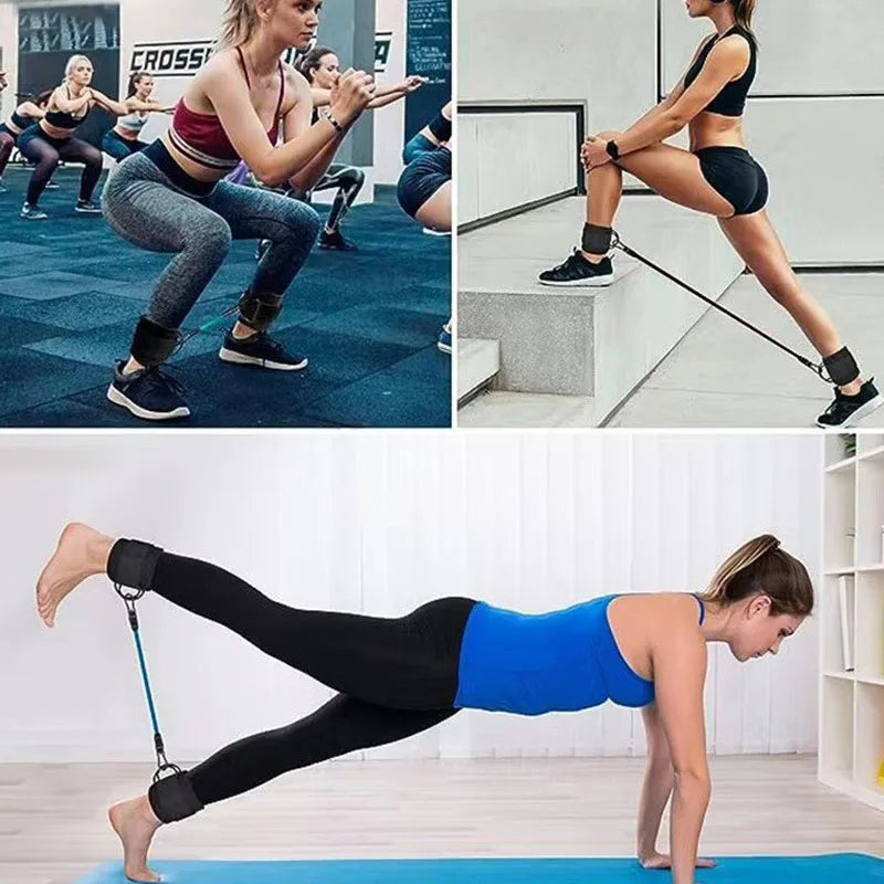 Ankle Straps Resistance Bands Set Fitness Workout  Equipment
