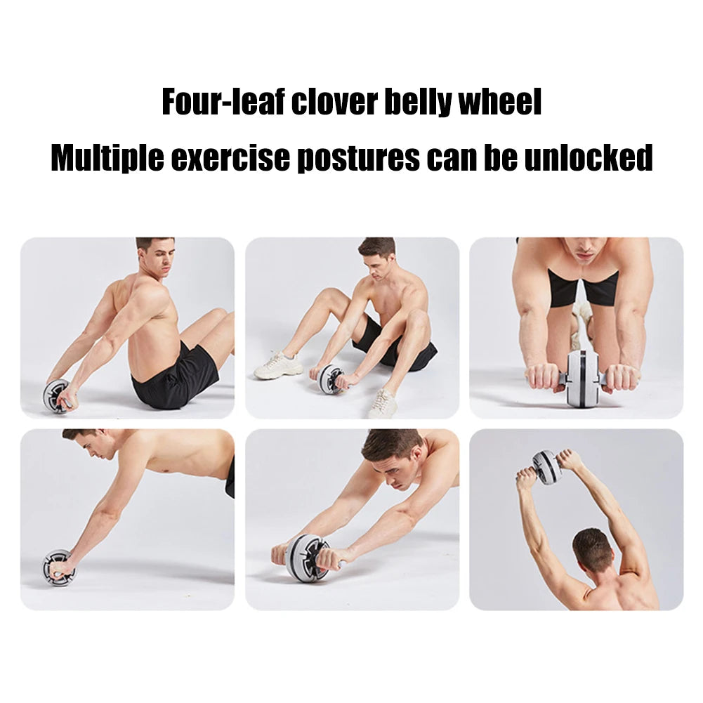 Abdominal Exercise Wheel Anti-Slip Rebound Core Strength Trainer