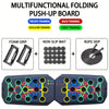 Portable Multifunctional Push-up Board Set With Handles Foldable Fitness Equipment