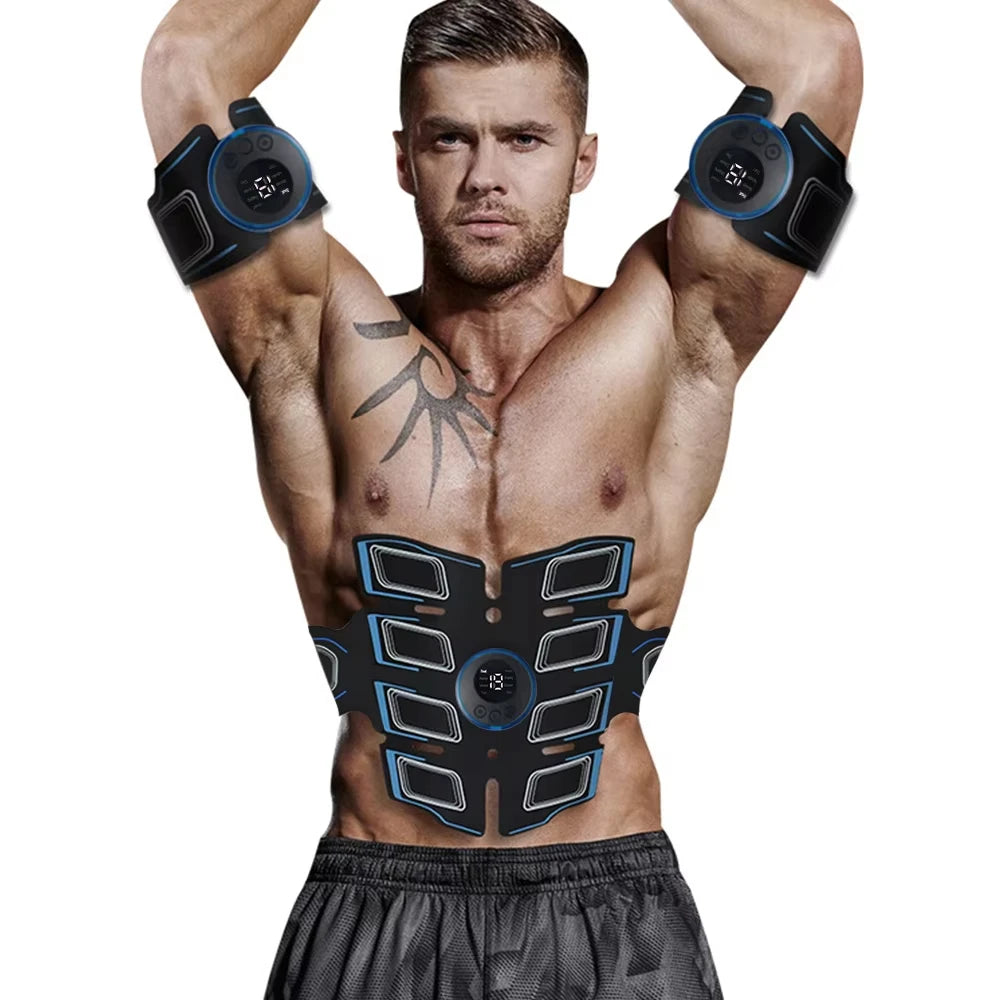 USB Rechargeable Portable Electronic Training Belt Abdominal Muscle Trainer