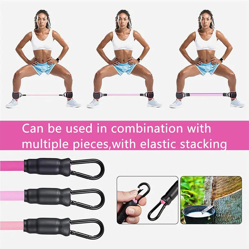 Ankle Straps Resistance Bands Set Fitness Workout  Equipment