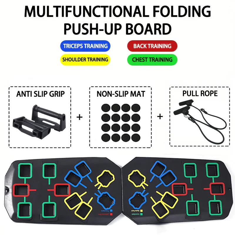 Foldable Fitness Equipment Portable Multifunctional Push-up Board