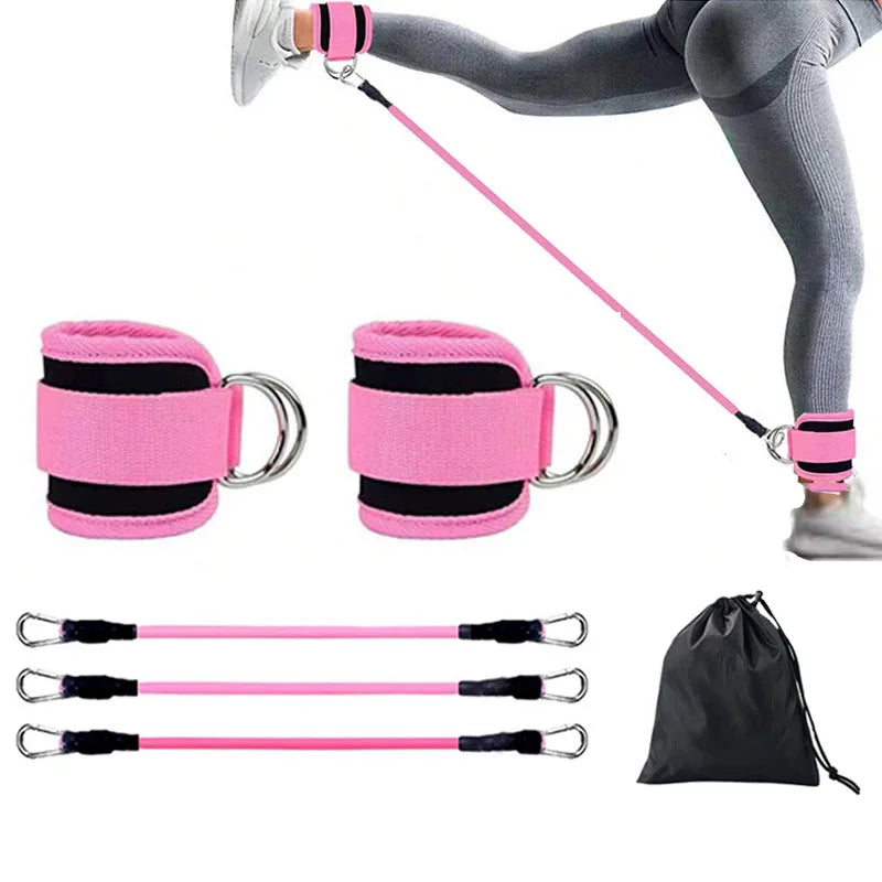 Ankle Straps Resistance Bands Set Fitness Workout  Equipment