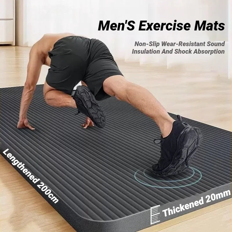 Two-Piece Set High Quality Extra Sport Thick Nbr Non-Slip Yoga Mats