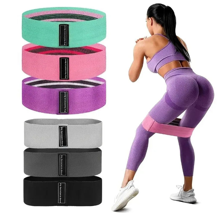Fabric Resistance Hip Booty Bands Fitness Strips