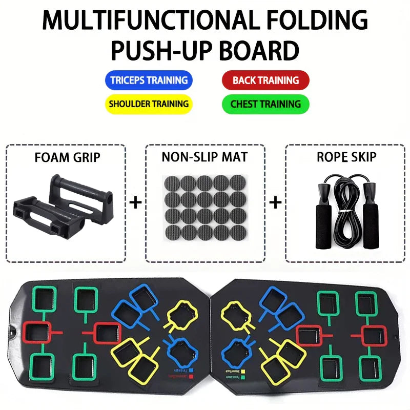 Foldable Fitness Equipment Portable Multifunctional Push-up Board