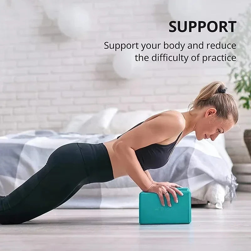High-Density EVA Yoga Blocks Non-Slip Pilates Bricks for Home Fitness