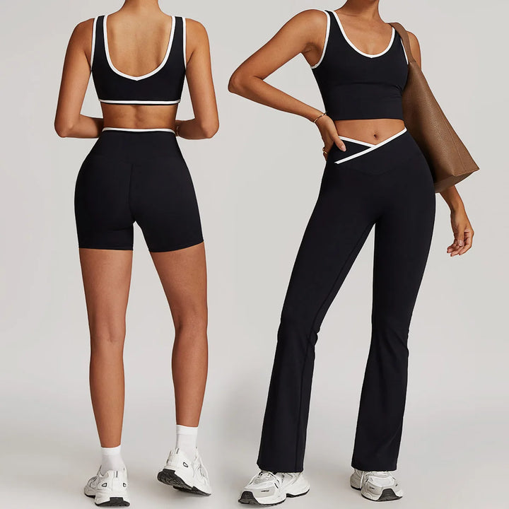 High quality Yoga Set 2 Piece Women Shorts vest