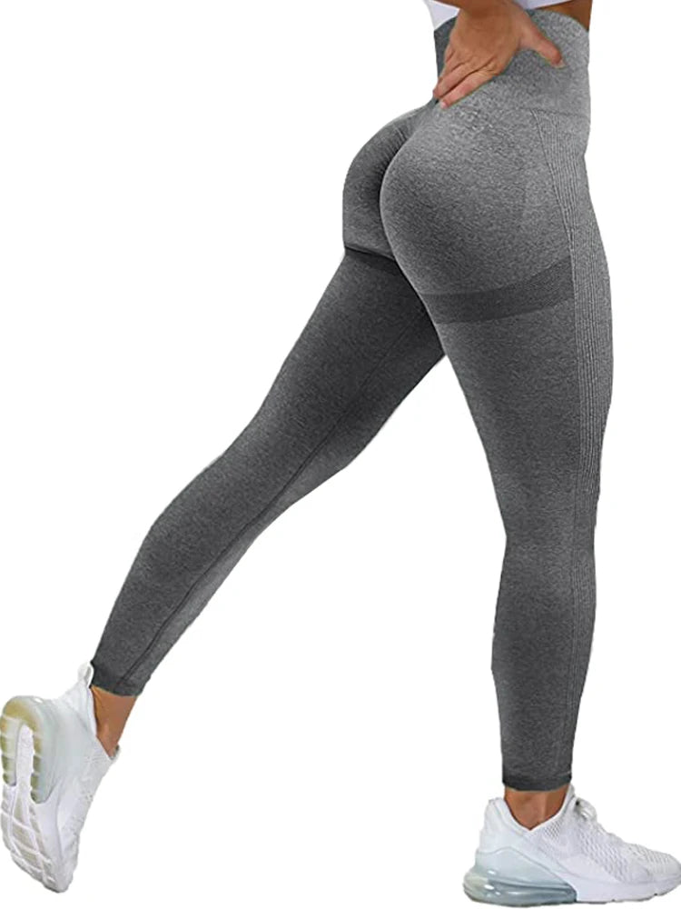 Women Seamless Workout Leggings High Waist Push Up Leggings