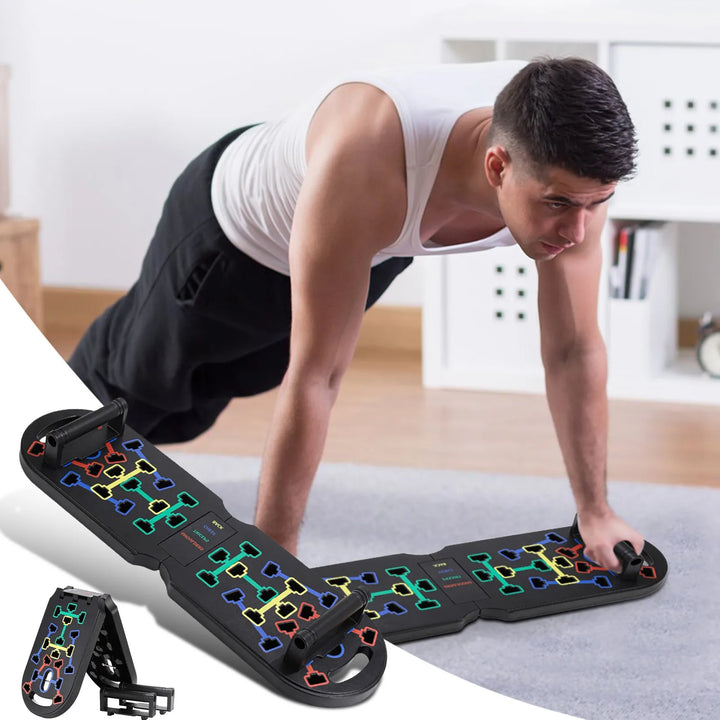 Portable Multifunctional Push-Up Board Set With Handles