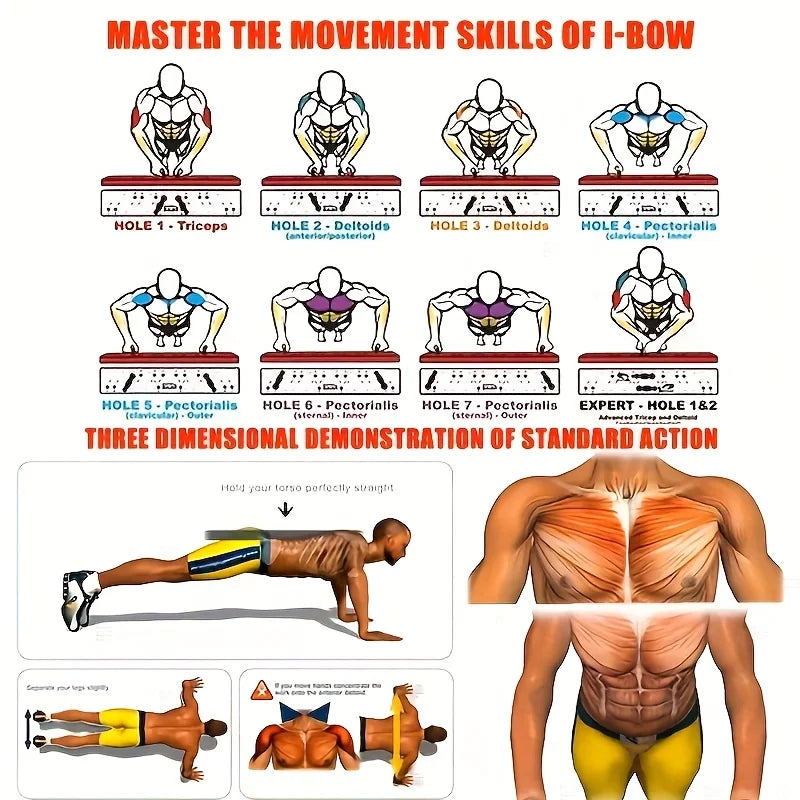 Portable Multifunctional Push-Up Board Set