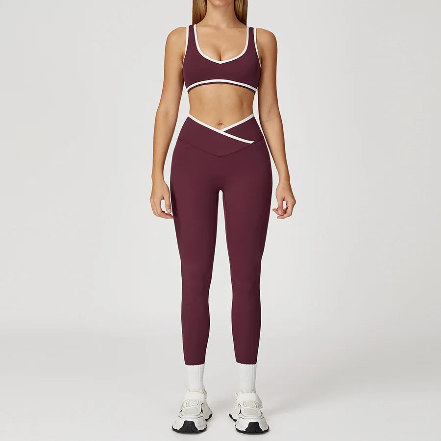 High quality Yoga Set 2 Piece Women Shorts vest