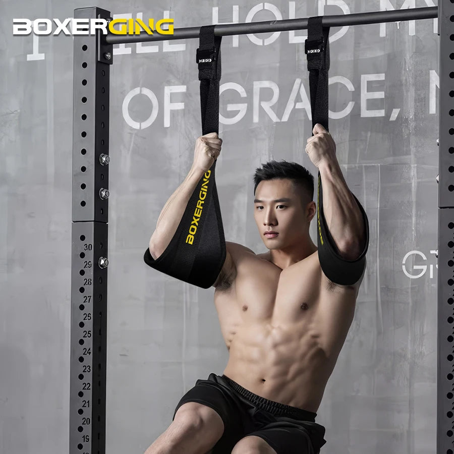 1 Pair Fitness Abdominal Muscle Belt Hanging AB Sling Straps Hanging Pull-Ups Training Horizontal Bar
