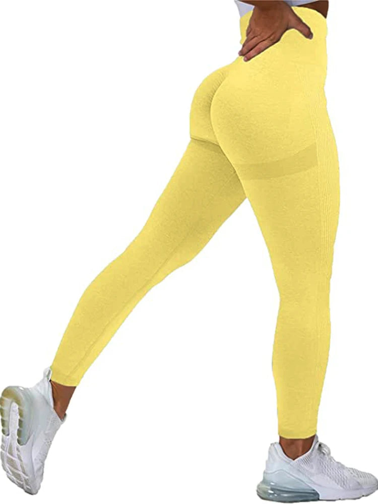 Women Seamless Workout Leggings High Waist Push Up Leggings