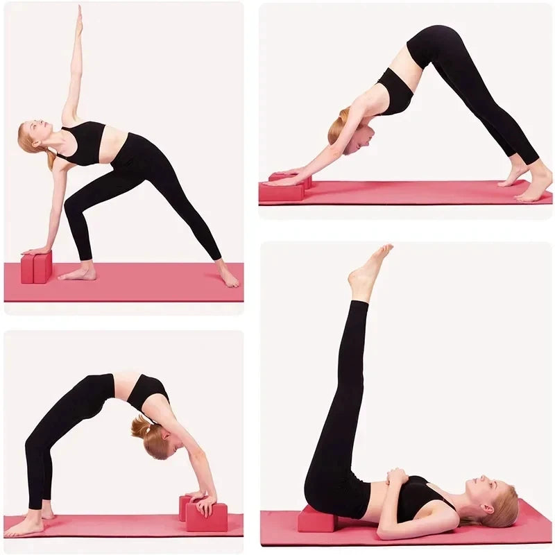 High-Density EVA Yoga Blocks Non-Slip Pilates Bricks for Home Fitness