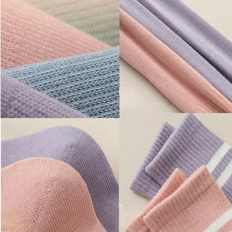 Pairs Yoga Socks for Women Professional Non-slip Silicone Mid-tube Pilates Socks