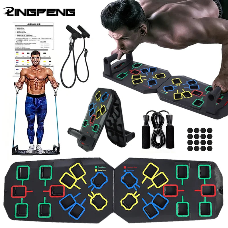 Foldable Fitness Equipment Portable Multifunctional Push-up Board