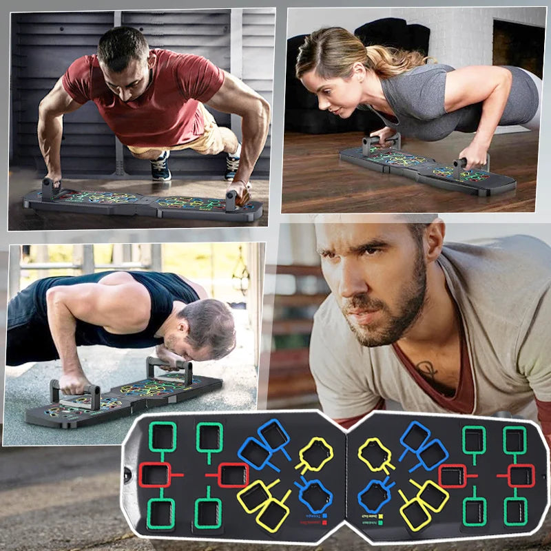 Foldable Fitness Equipment Portable Multifunctional Push-up Board