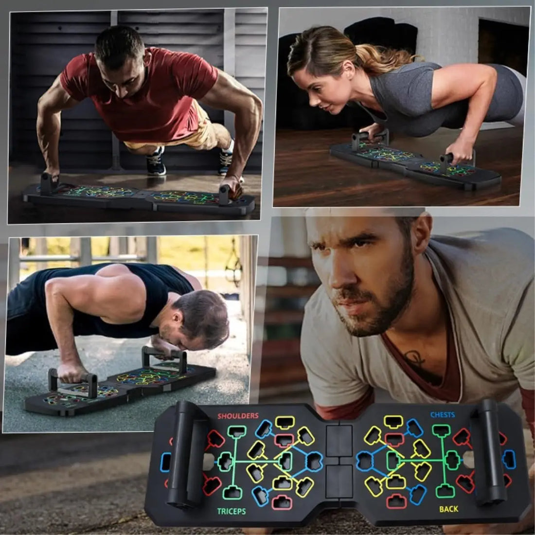 Portable Multifunctional Push-up Board Set