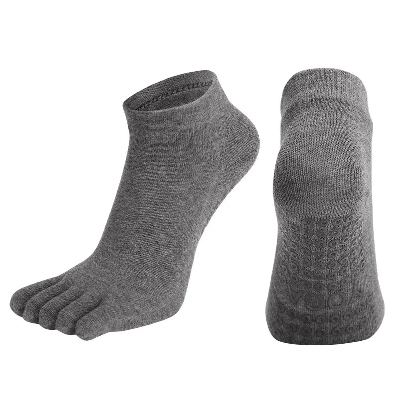 Women Breathable Pilates Socks Anti-Slip Five Toe Yoga Socks