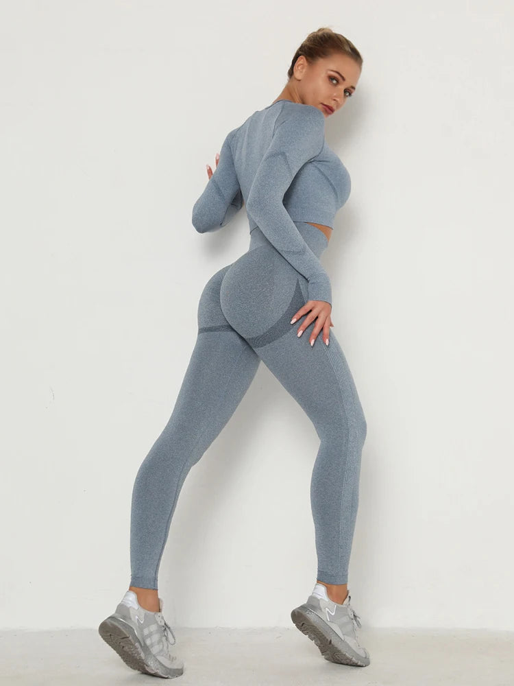 Women Seamless Workout Leggings High Waist Push Up Leggings