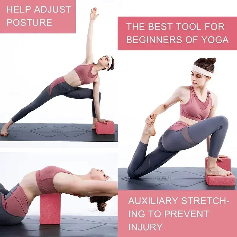 High-Density EVA Yoga Blocks Non-Slip Pilates Bricks for Home Fitness